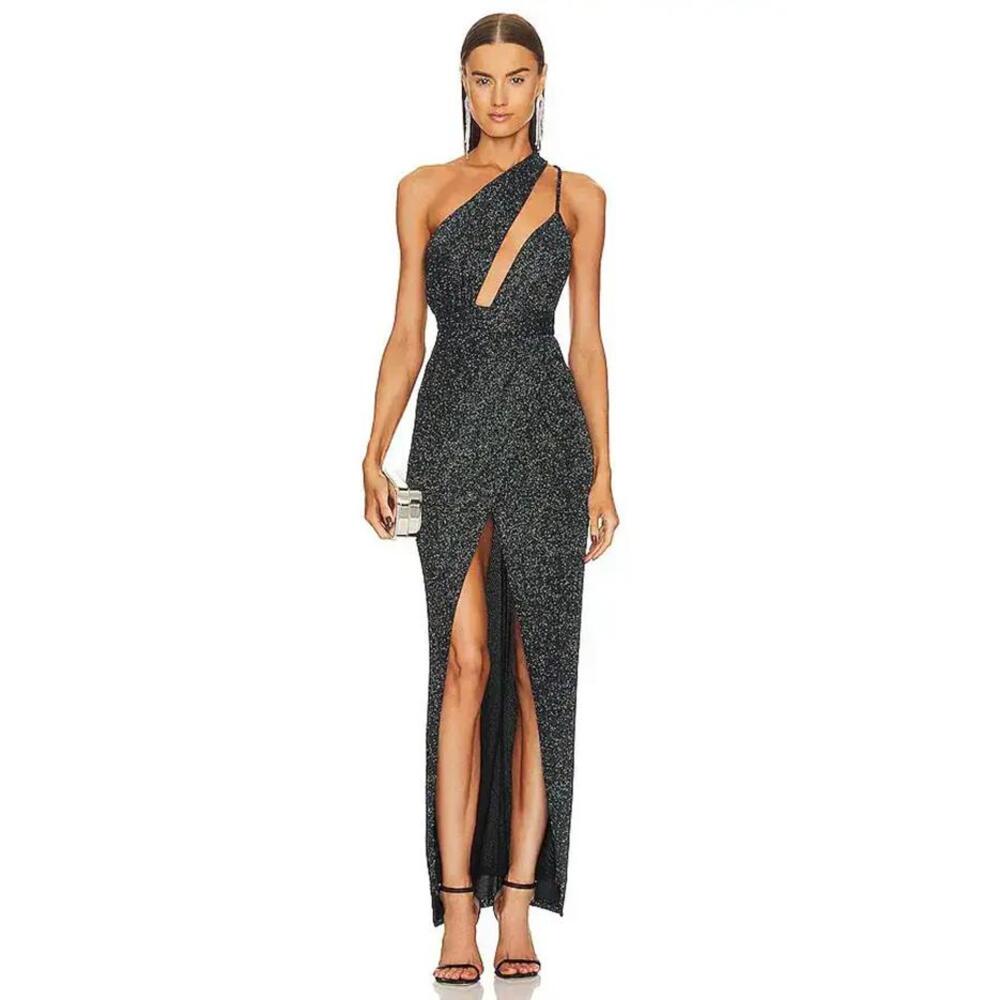 MICHAEL COSTELLO Jacoub Metallic Gown